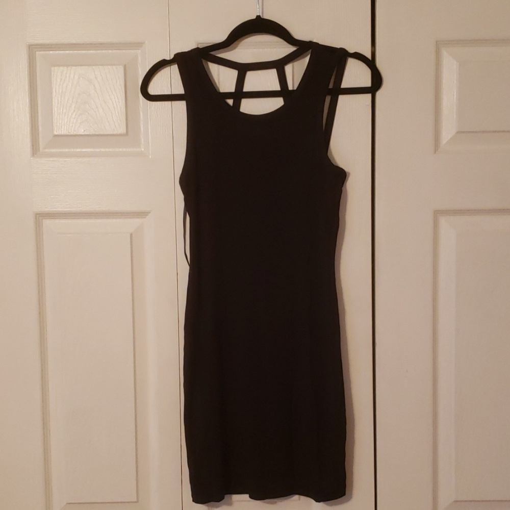 Black mini dress